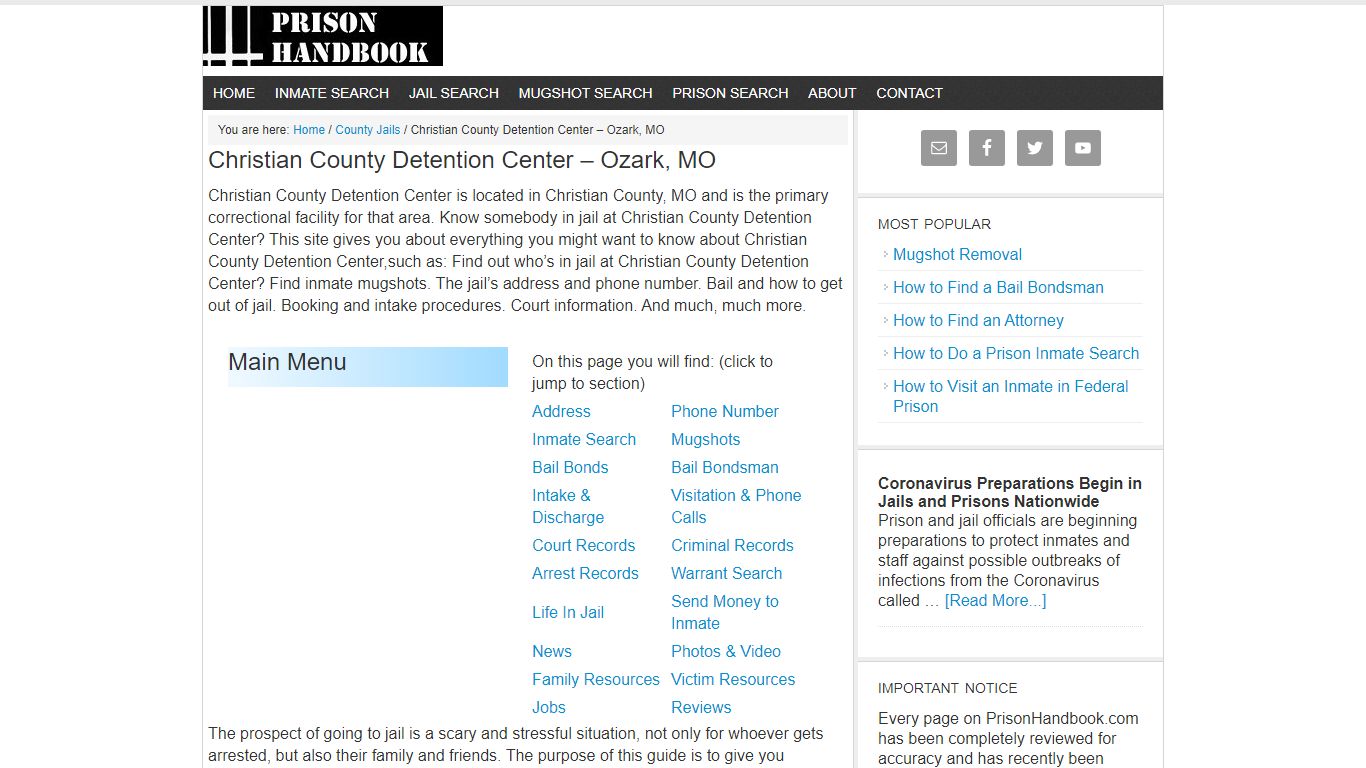 Christian County Detention Center – Ozark, MO